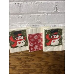 Three Packs Of‎ Vintage Hallmark Luncheon Holiday Themed Napkins. New !